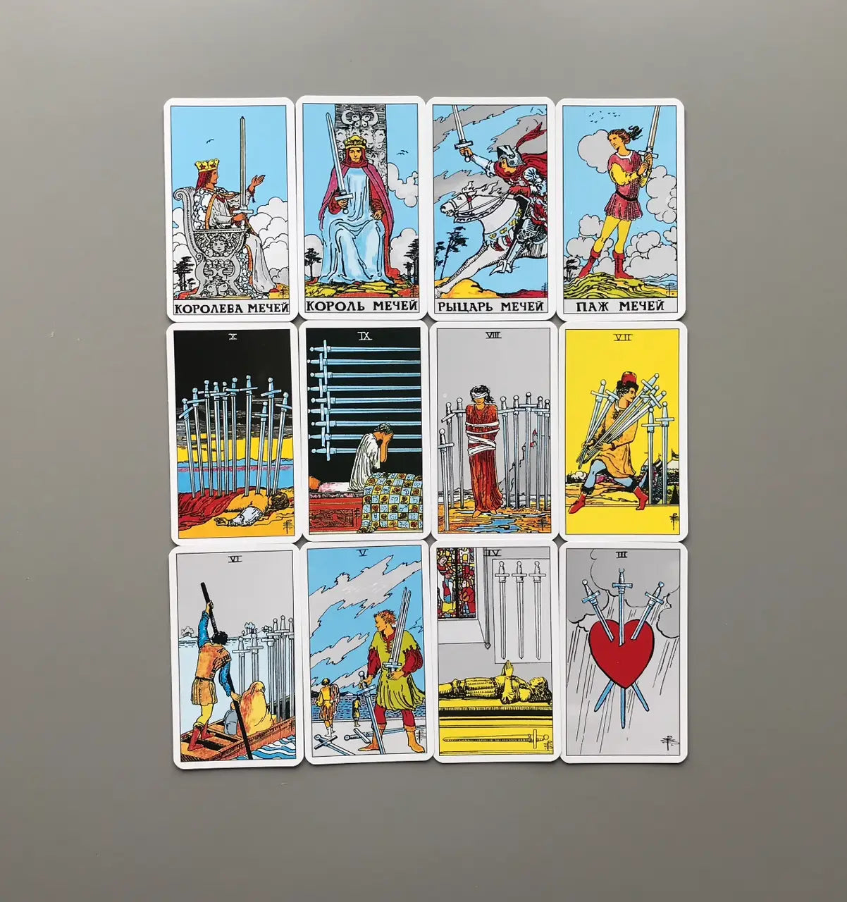 Cărți de tarot ale lui Ryder Waite, cărți clasice de ghicire a oracolului de tarot pentru începători în rusă, cu instrucțiuni