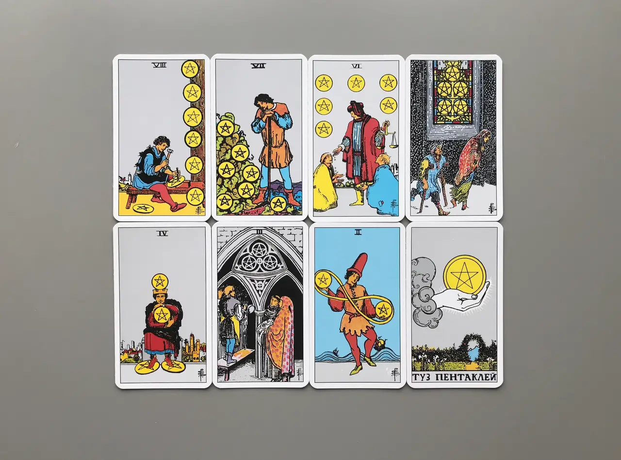 Cărți de tarot ale lui Ryder Waite, cărți clasice de ghicire a oracolului de tarot pentru începători în rusă, cu instrucțiuni