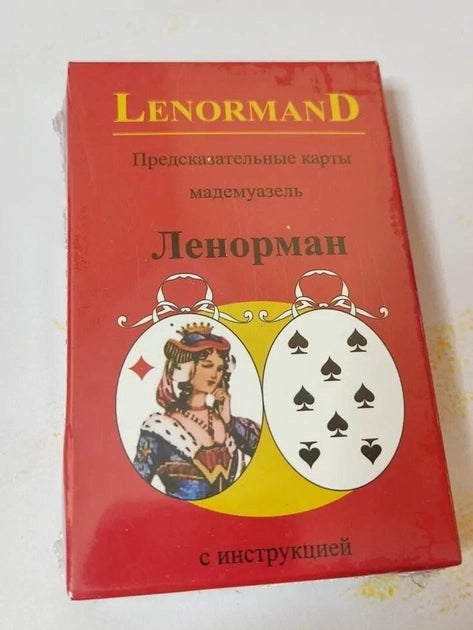 Cărți de tarot Lenormand. Carduri de predicții mademoiselle Lenormand cu instrucțiuni