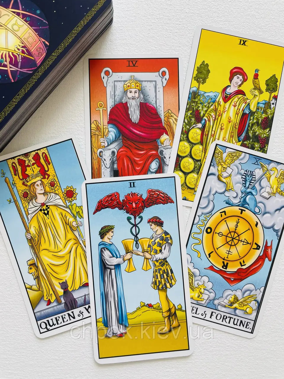 Deck clasic Waite Tarot Galactic Style. Sunstelo