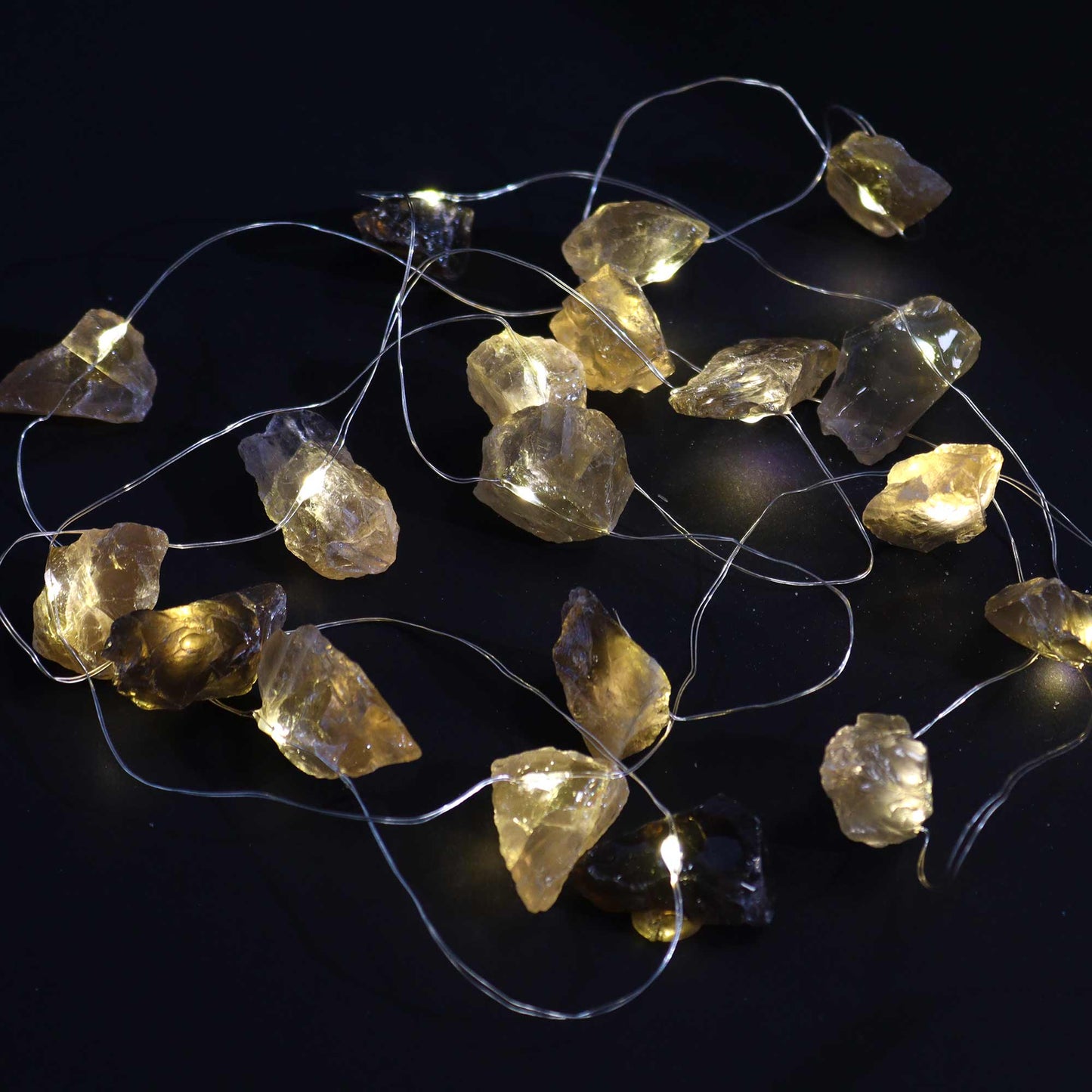 Gemstone LED Light Chain - Citrine