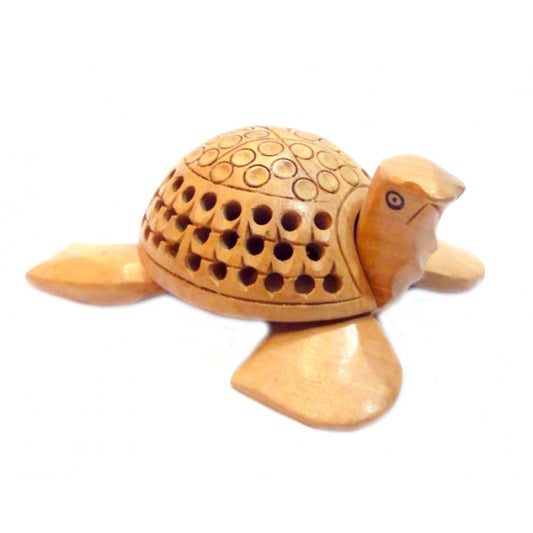 TURTLE CARVED WOOD CEDAR